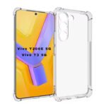 Vivo Y200E 5G Back Cover Case Soft Silicone Back Case Cover for Vivo Y200E 5G (Transparent)