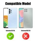 Back Cover Case for Samsung Galaxy A33 5G (Hard Crystal Clear | Shockproof Bumpers (Transparent)