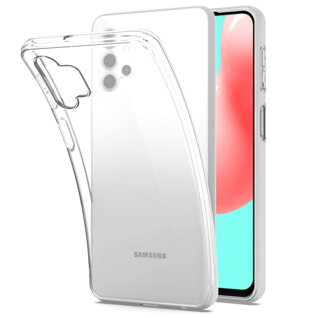 Mobile Cover for Samsung Galaxy A32 (Soft & Shockproof Back Case with inbuilt Cushioned Edges)