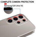 Samsung Galaxy S24 ULTRA 5G | Best Camera Protection | (Silicone, Transparent)