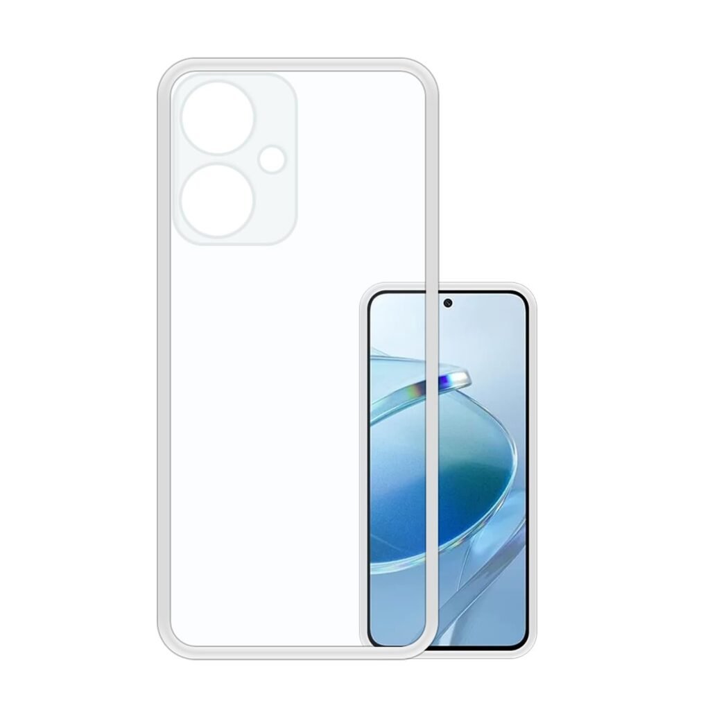 Transparent Back Case Cover for Mi Redmi 13C 5G (Soft & Flexible & Camera Protection Back Case) Transparent