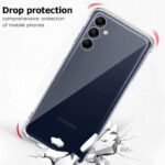 Shockproof Bumper Ultra Clear Slim Anti-Slip Grip Soft Flexible Back Cover for Samsung Galaxy M14 5G / SM-M146B/DS