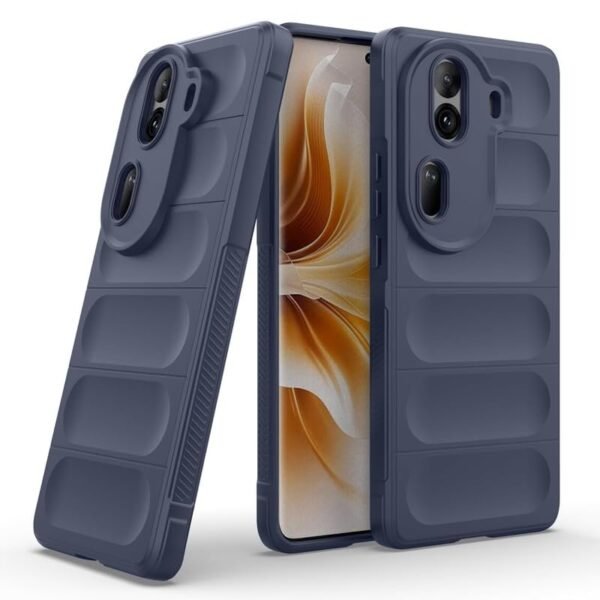 Liquid Silicon Back Cover Case for Oppo Reno 11 Pro 5G, Shockproof Military Grade Protection with Micro-Fibre Inner