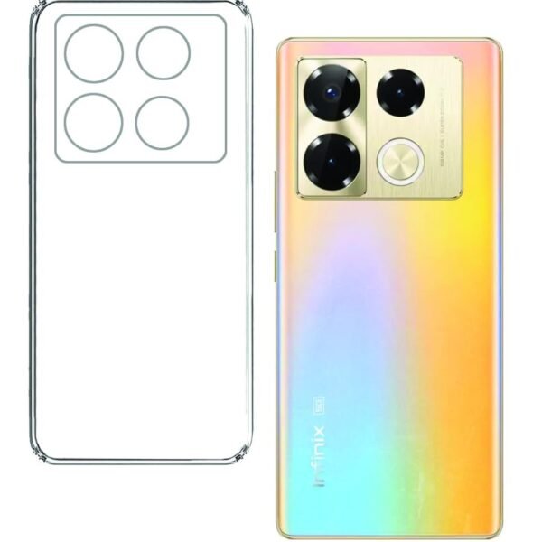 Infinix Note 40 Pro 5G Back (Transparent) Cover | Slim Soft Back Case for Infinix Note 40 Pro 5G