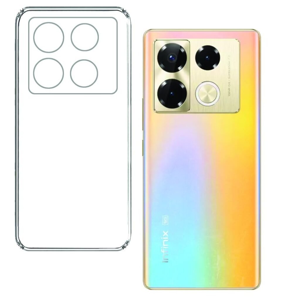 Infinix Note 40 Pro 5G Back (Transparent) Cover | Slim Soft Back Case for Infinix Note 40 Pro 5G