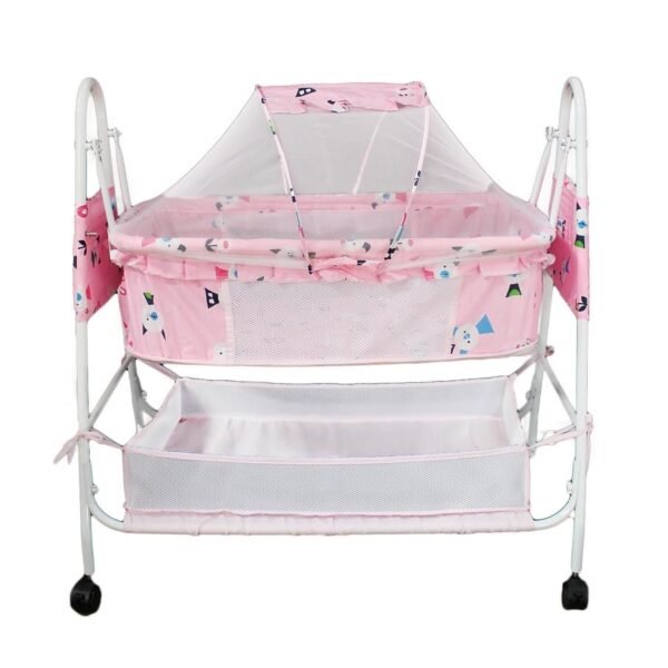 BabyLuv New Born Baby Cradle, Baby Swing, Baby Jhula, Baby Palna, Baby Bedding, Baby Bed, Bassinet with Mattress, Pillow