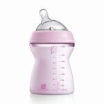 Chicco Natural Feeling Baby Milk Feeding Bottle with Wide Neck, Anti-Colic for Easy Milk Flow, for Babies & Toddlers 2m+, 250ml