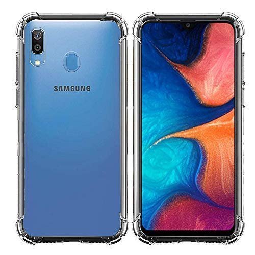 Samsung Galaxy A20 Scratch Resistant Back Cover Case 12D Bumper Transparent (Corner Protection with Air Cushion Technology)