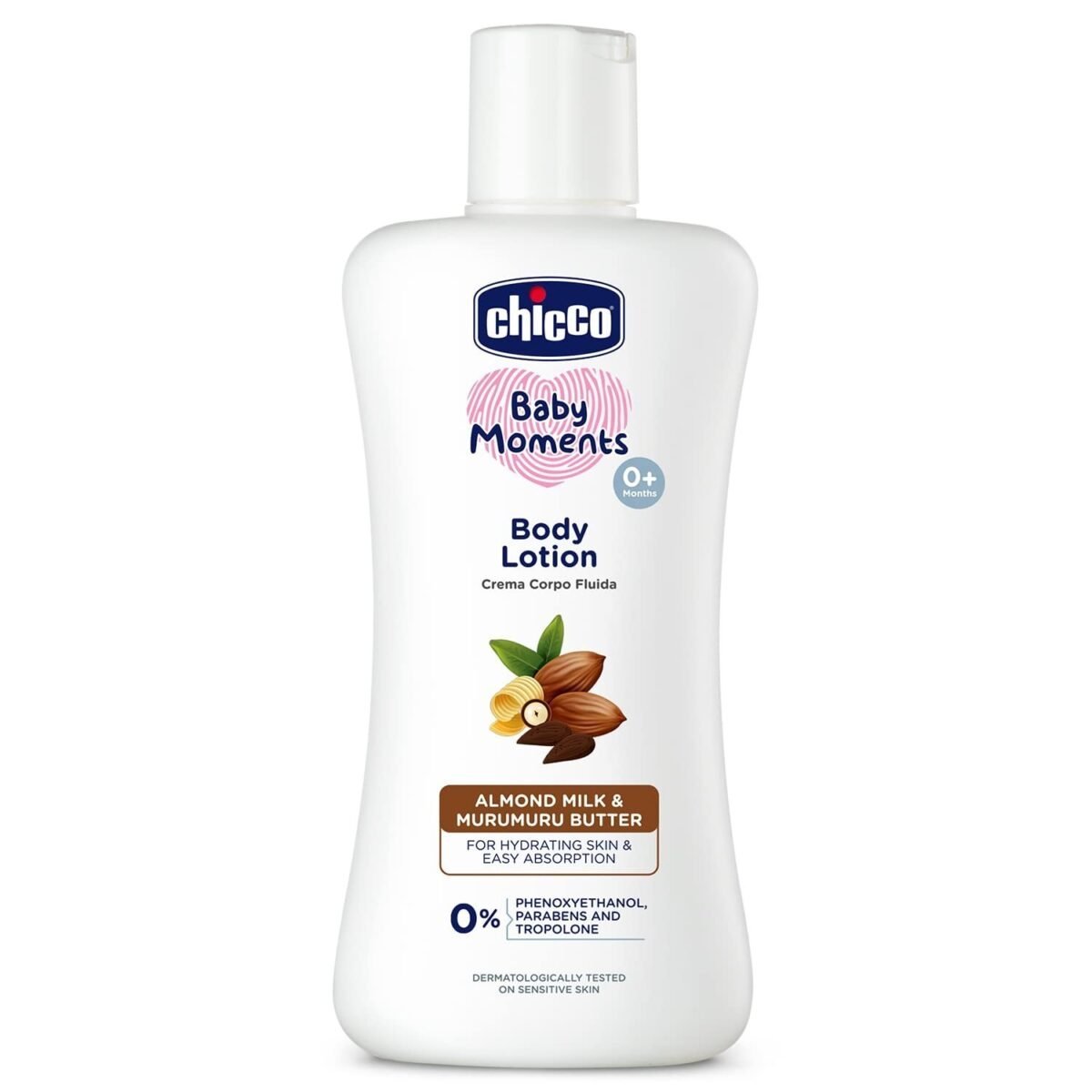 Chicco Baby Moments Body Lotion, New Advanced Formula with Natural Ingredients for Daily Moisturization, Suitable for Baby’s