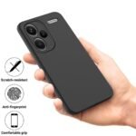 Redmi Note 13 Pro + 5G Back Cover Soft Silicone Shockproof Slim with Anti Dust Plugs