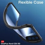 OnePlus Nord CE 4 5G | 360 Degree Protection | Protective Design | ShockProof Crystal Clear Back Cover | Transparent Back (PC & TPU, Black Bumper)