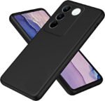 Vivo Y200e 5G Back Cover | Soft Silicone Slim Back Case Cover for Vivo Y200e 5G - Black