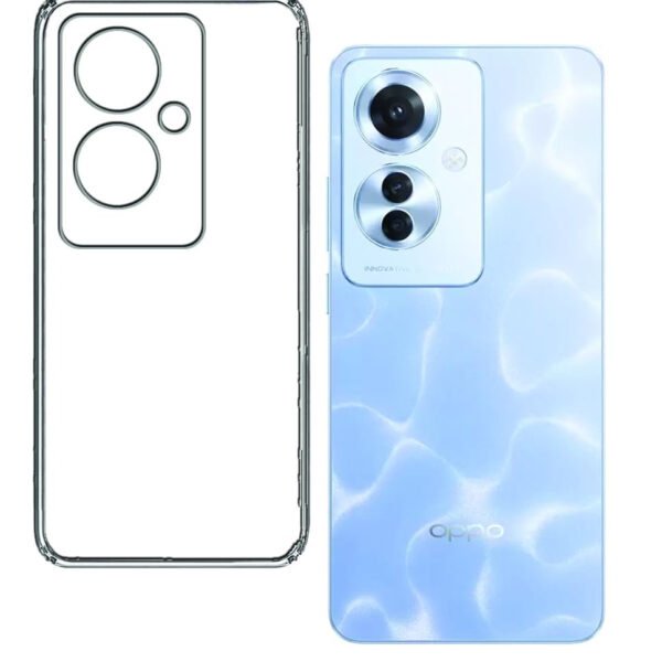 Silicone Oppo F25 Pro 5G Back Cover | Slim Soft Back Case for Oppo F25 Pro 5G (Transparent)