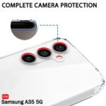 Back Cover Soft Case for Samsung Galaxy A35 5G | Best Camera Protection | (Silicone, Transparent)