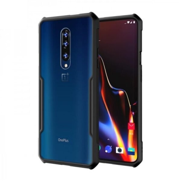 Protection Black Border Back Cover for Oneplus 7 Pro - Black Eagle