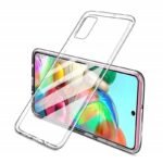 Transparent Silicon Back Cover for Samsung Galaxy A71 (Soft & Flexible & Camera Protection Back Case)