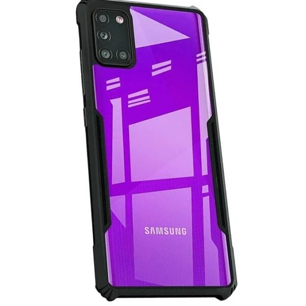 Back Cover for Samsung Galaxy A31 Back Cover Case - Black (Transparent)