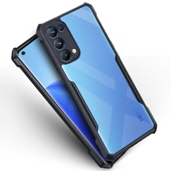 Back Cover for Oppo Reno 5 Pro 5G | Four Corner Hybrid Soft PC Anti Clear Gel TPU Bumper Case - Eagle