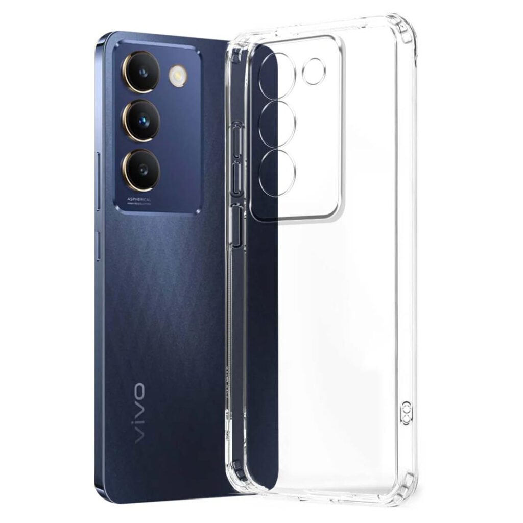 Vivo Y200e 5G | Raised Bumps for Camera & Screen Protection | Transparent Back