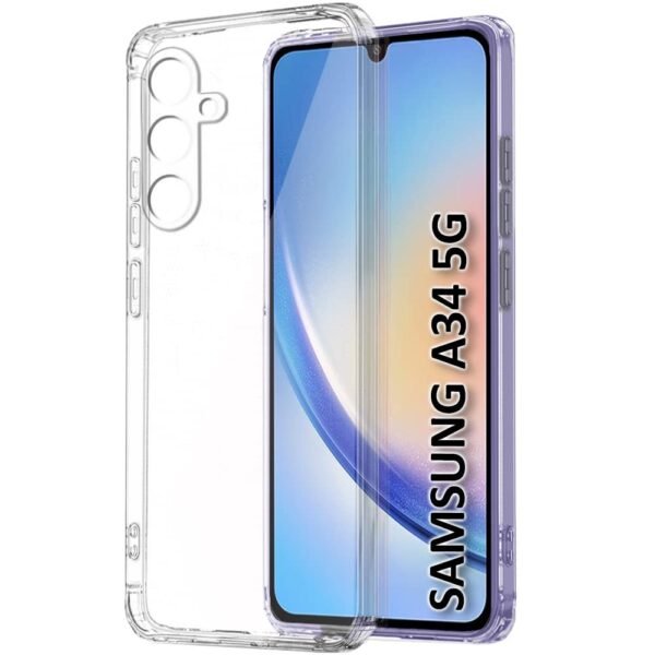 Back Cover Soft Case for Samsung Galaxy A34 5G | Best Camera Protection | Transparent cover