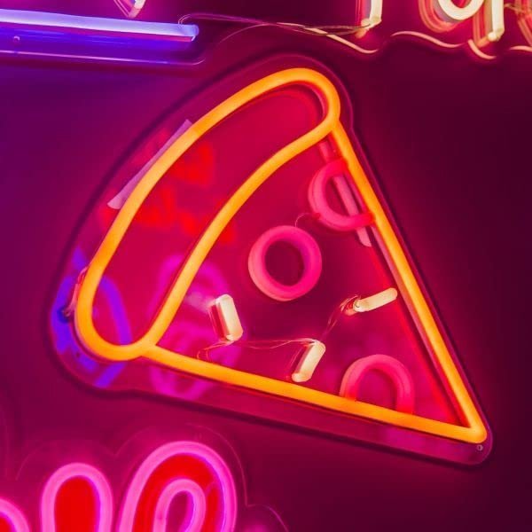 OMI Pizza Me Led Signs - Neon Lights for Bedroom, Neon Wall Signs, Game Room Decor, Party, Bar Neon Decor