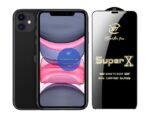 Super X Edge to Edge Tempered Glass for Apple IPhone 11 (Black)