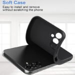 Samsung Galaxy A35 5G Back Cover | Soft Silicone Slim Back Case Cover for Samsung Galaxy A35 5G - Black