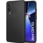 Back Cover Case for OnePlus Nord CE 4 5G | Slim Fit Protective Design | Ultra Matte Finish | Camera Protection Bump | (Silicone, Black)