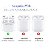 Airpods Pro (2019) Headphones Pouch Case Soft Silicone Cartoon Character 360-degree Protection Case with Keyring