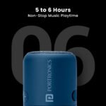 Portronics SoundDrum 1 10W TWS Portable Bluetooth 5.3 Speaker with Powerful Bass, Inbuilt-FM & Type C Charging cable included(Blue)