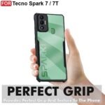 Tecno Spark 7 / 7T Case Back Cover Shockproof Bumper Crystal Clear | 360 Degree Protection TPU+PC | Camera Protection |