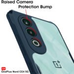 OnePlus Nord CE 4 5G | 360 Degree Protection | Protective Design | ShockProof Crystal Clear Back Cover | Transparent Back (PC & TPU, Black Bumper)