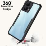 Shockproof Crystal Clear Back Cover Case for Redmi K50i 5G | 360 Degree Protection | Protective Design | Transparent