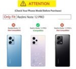 Shield Clear Acrylic Back Shock Proof Case Cover for Redmi Note 12 Pro (Transparent)