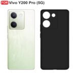 Vivo Y200 Pro (5G) Back Cover | Camera Bump Protection & Inner Velvet Fabric Lining | Ultra Slim Matte Soft Rubberised Case (Blue)