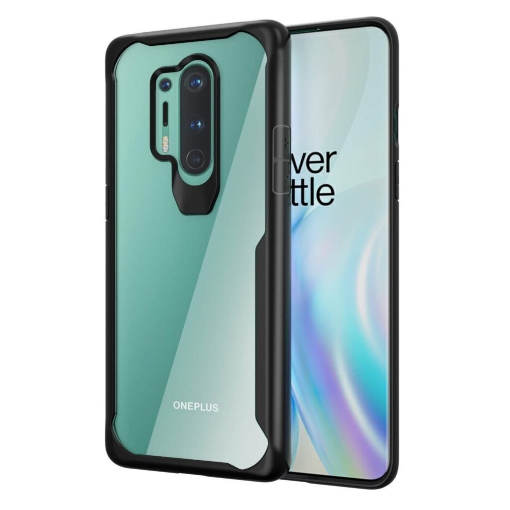 Bumper for OnePlus 8 Pro (TPU+Plastic Black) Bumper Case