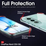 ShockProof Crystal Clear Back Cover Case for OnePlus Nord CE 4 5G | 360 Degree Protection | (PC & TPU, Transparent Bumper)