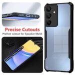 Ultra-Hybrid Crystal Clear Back Cover Case for Samsung Galaxy A15 5G | Shockproof Design | Total Camera Protection | ( Transparent Black)