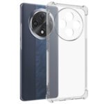 Plain Flexible Bumper Exclusive Transparent Shockproof Silicone Protective Back (Transparent)