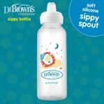 Dr. Brown’s Options+ Sippy Spout Baby Bottle, 8 Ounce, Lion