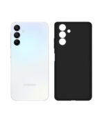 Samsung Galaxy A35 5G Back Cover | Soft Silicone Slim Back Case Cover for Samsung Galaxy A35 5G - Black