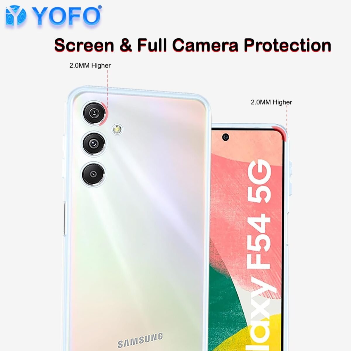 Back Cover for Samsung Galaxy M34 (5G) 2.0 MM (Flexible|Silicone|Transparent|Full Camera Protection)