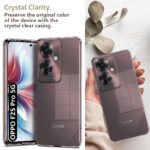 Shockproof Crystal Clear Back Cover Case for Oppo F25 Pro 5G | Raised Bumps for Camera & Screen Protection |  (Transparent)