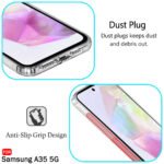 Back Cover Soft Case for Samsung Galaxy A35 5G | Best Camera Protection | (Silicone, Transparent)