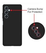 Samsung Galaxy A35 5G Back Cover | Soft Silicone Slim Back Case Cover for Samsung Galaxy A35 5G - Black