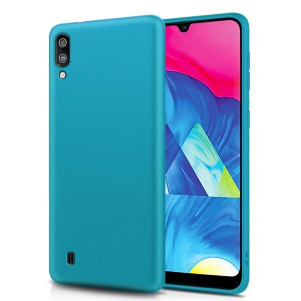 Imagine Shock Proof Ultra Thin Back Case for Galaxy M10 | Matte Anti Slip Soft Back Case Cover with Camera Protection Bump