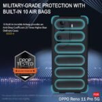 Liquid Silicon Back Cover Case for Oppo Reno 11 PRO 5G | Shockproof Military Grade Protection | Micro-Fibre Cloth On