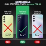 Crystal Clear Back Cover Case for Samsung Galaxy F54 5G | 360 Degree Protection | Shock Proof Design | Transparent