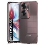 Shockproof Crystal Clear Back Cover Case for Oppo F25 Pro 5G | Raised Bumps for Camera & Screen Protection |  (Transparent)