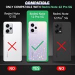 Shockproof Crystal Clear Back Cover Case for Mi Redmi Note 12 Pro 5G | 360 Degree Protection | Protective Design |